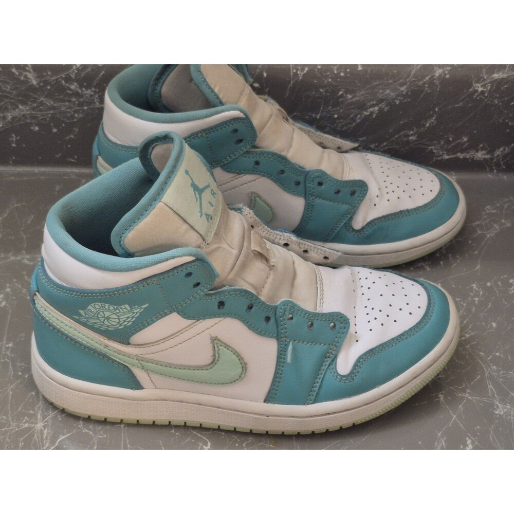 Jordan 1 Mid Washed Teal Women's Size 5*Needs Laces*
